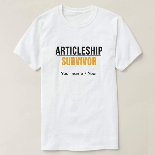 Anpassbare Artikelschreiber-Überlebender CA-Studen T-Shirt (Design vorne)