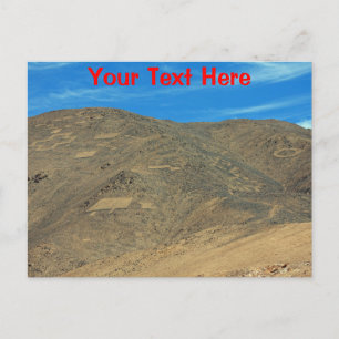 Anpassbare Atacama-Geoglyphen-Postkarte Postkarte