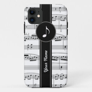 anpassbare b&w-Musiknoten Case-Mate iPhone Hülle