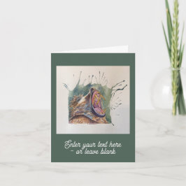 Anpassbare Barker Baboon Greetings Card Karte