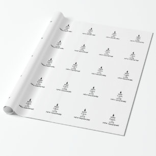 Anpassbare BEHALT-CALM und LIEBE NEU HAMPSHIRE Geschenkpapier