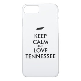 Anpassbare BEHALT-CALM und LIEBE TENNESSEE Case-Mate iPhone Hülle