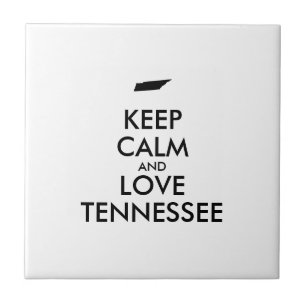 Anpassbare BEHALT-CALM und LIEBE TENNESSEE Fliese