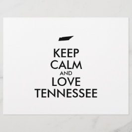 Anpassbare BEHALT-CALM und LIEBE TENNESSEE Flyer