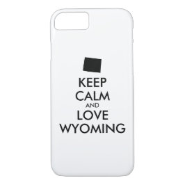 Anpassbare BEHALT-CALM- und LIEBE-WYOMING Case-Mate iPhone Hülle