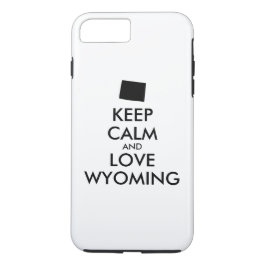 Anpassbare BEHALT-CALM- und LIEBE-WYOMING Case-Mate iPhone Hülle