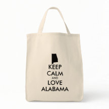 Anpassbare BEHALTEN CALM und LIEBE ALABAMA