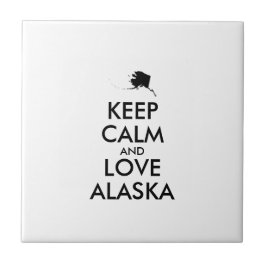 Anpassbare BEHALTEN CALM und LIEBE ALASKA Fliese