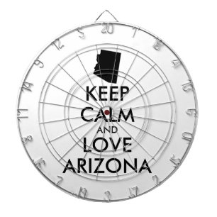Anpassbare BEHALTEN CALM und LIEBE ARIZONA Dartscheibe