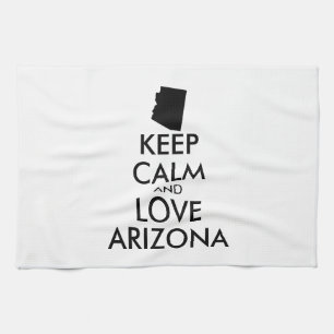 Anpassbare BEHALTEN CALM und LIEBE ARIZONA Geschirrtuch