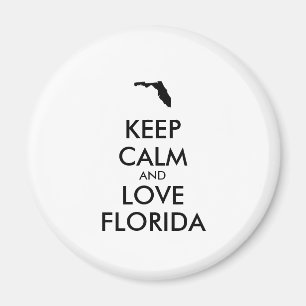Anpassbare BEHALTEN CALM- und LIEBE-FLORIDA Magnet