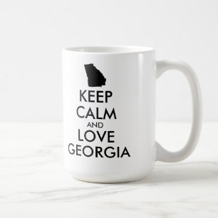 Anpassbare BEHALTEN CALM und LIEBE GEORGIEN Kaffeetasse