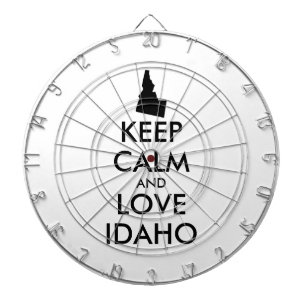 Anpassbare BEHALTEN CALM und LIEBE IDAHO Dartscheibe