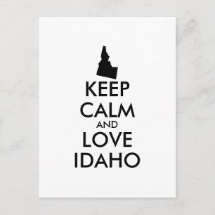 Anpassbare BEHALTEN CALM und LIEBE IDAHO Postkarte