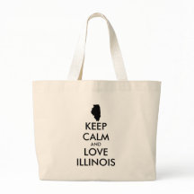 Anpassbare BEHALTEN CALM und LIEBE ILLINOIS