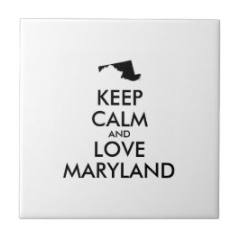 Anpassbare BEHALTEN CALM und LIEBE MARYLAND Fliese