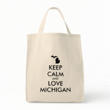 Anpassbare BEHALTEN CALM und LIEBE MICHIGAN