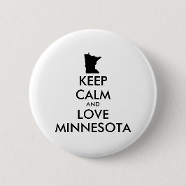 Anpassbare BEHALTEN CALM und LIEBE MINNESOTA Button