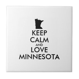 Anpassbare BEHALTEN CALM und LIEBE MINNESOTA Fliese