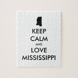 Anpassbare BEHALTEN CALM und LIEBE MISSISSIPPI