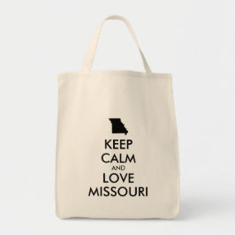 Anpassbare BEHALTEN CALM- und LIEBE-MISSOURI Tragetasche