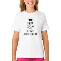 Anpassbare BEHALTEN CALM und LIEBE MONTANA