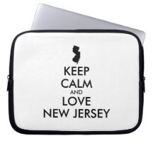 Anpassbare BEHALTEN CALM und LIEBE NEUES JERSEY