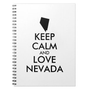 Anpassbare BEHALTEN CALM und LIEBE NEVADA Notizblock