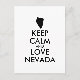 Anpassbare BEHALTEN CALM und LIEBE NEVADA Postkarte