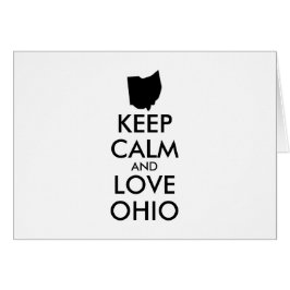 Anpassbare BEHALTEN CALM und LIEBE OHIO