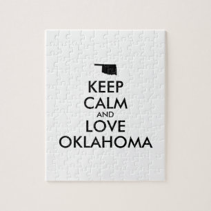 Anpassbare BEHALTEN CALM und LIEBE OKLAHOMA