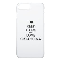 Anpassbare BEHALTEN CALM und LIEBE OKLAHOMA