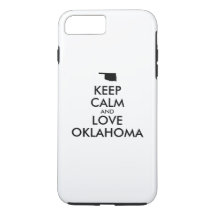 Anpassbare BEHALTEN CALM und LIEBE OKLAHOMA