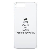 Anpassbare BEHALTEN CALM und LIEBE PENNSYLVANIA