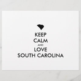 Anpassbare BEHALTEN CALM und LIEBE SÜDKAROLINA Flyer