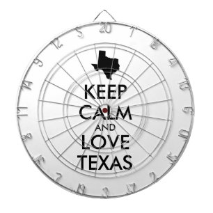 Anpassbare BEHALTEN CALM- und LIEBE-TEXAS Dartscheibe