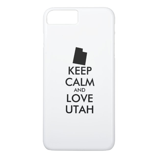 Anpassbare BEHALTEN CALM- und LIEBE-UTAH Case-Mate iPhone Hülle (Rückseite)