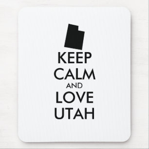 Anpassbare BEHALTEN CALM- und LIEBE-UTAH Mousepad