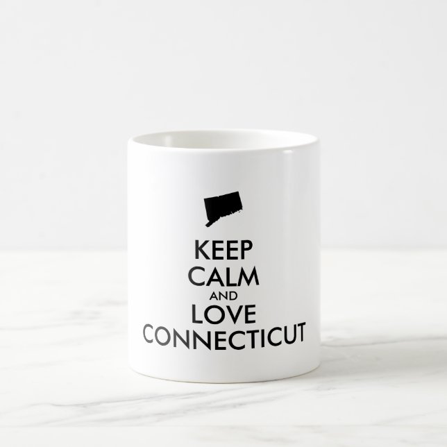 Anpassbare BEHALTEN CALM- und LIEBE-VERBINDUNG Kaffeetasse (Mittel)