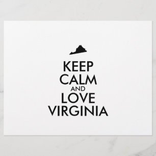 Anpassbare BEHALTEN CALM- und LIEBE-VIRGINIA Flyer