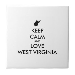 Anpassbare BEHALTEN CALM und LIEBE WESTVIRGINIEN Fliese