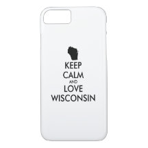 Anpassbare BEHALTEN CALM und LIEBE WISCONSIN