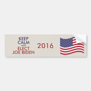 Anpassbare Behalten Ruhe und Wahl von JOE BIDEN Autoaufkleber
