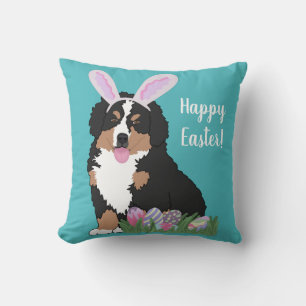 Anpassbare Berner Hund Welpen Ostern Kissen