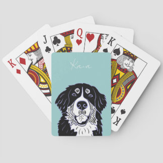 Anpassbare Berner Sennenhund-Poker-Karten Spielkarten