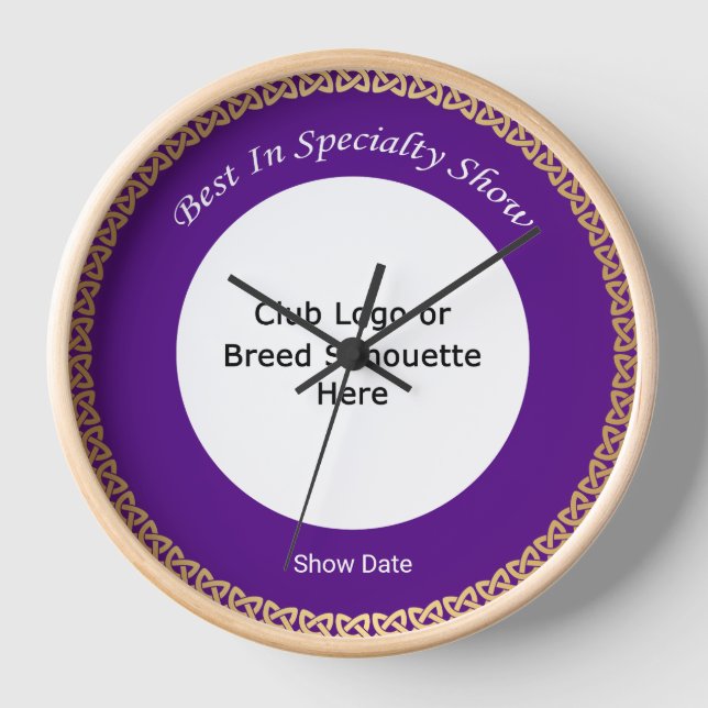 Anpassbare Best In Specialty Show Uhr (Vorderseite)