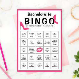 Anpassbare Bingo-Game-Karte für Junggeselinnen-Abs Einladung