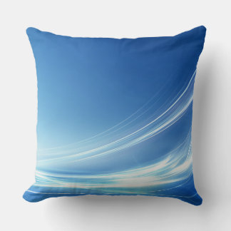 Anpassbare blaue Abstrakte Throw-Kopfkissen Kissen