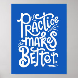 Anpassbare blaue Praxis macht Poster besser