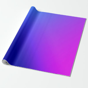 Anpassbare Blauer und Lila Strahlung Geschenkpapier